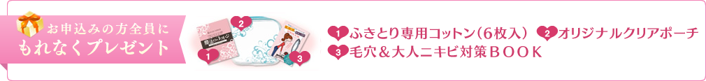 お申し込みの方全員にもれなくプレゼント
