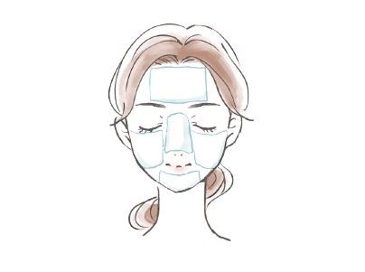 ワンポイントアドバイス画像01 コットンパックのイラスト