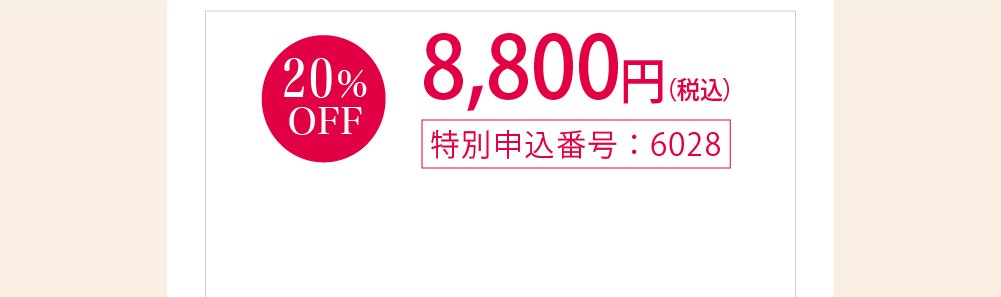 20%OFF 8,800円(税込)