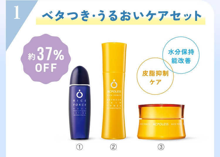 1 ベタつき・うるおいケアセット