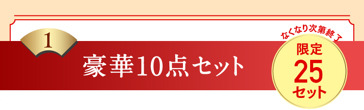 1豪華10点セット　なくなり次第終了　限定25セット