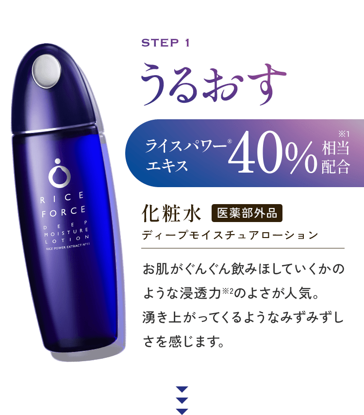 STEP 1うるおす