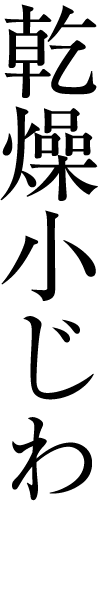 乾燥小じわを
