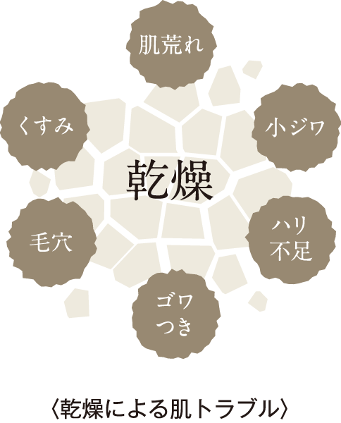 乾燥による肌トラブル