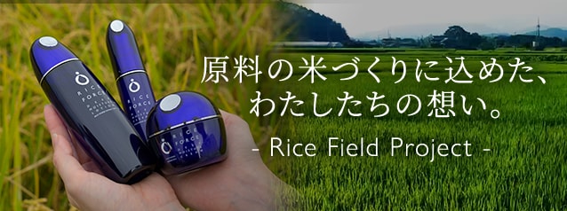 原料の米づくりに込めた、わたしたちの想い。Rice Field Project