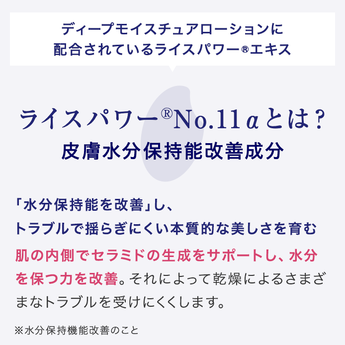 ディープモイスチュアローション（薬用保湿化粧水）｜ライス